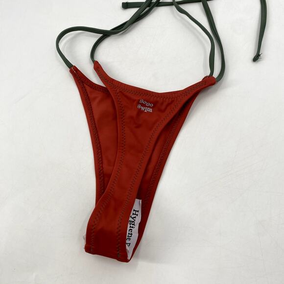 so so good swim string bikini bottoms tangerine - Picture 3 of 4